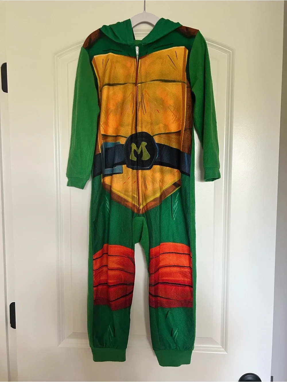 Green Turtle One-Piece Kids onesie with Hood